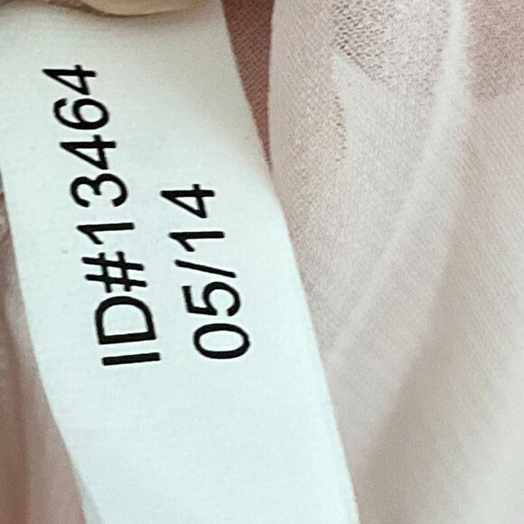 Express Sweater Women's Large Light Peach Sheer Crew Neck 3/4 Sleeve Career - Picture 7 of 7